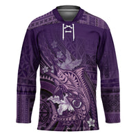 Samoa Tatau Marlin Hockey Jersey With Siapo Motifs Violet