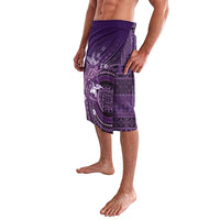 Samoa Tatau Marlin Lavalava With Siapo Motifs Violet