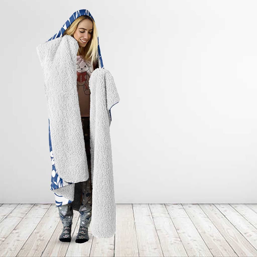 Wikin te Taetae ni Kiribati Hooded Blanket Pacific Tapa Pattern