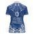 Wikin te Taetae ni Kiribati Women Polo Shirt Pacific Tapa Pattern