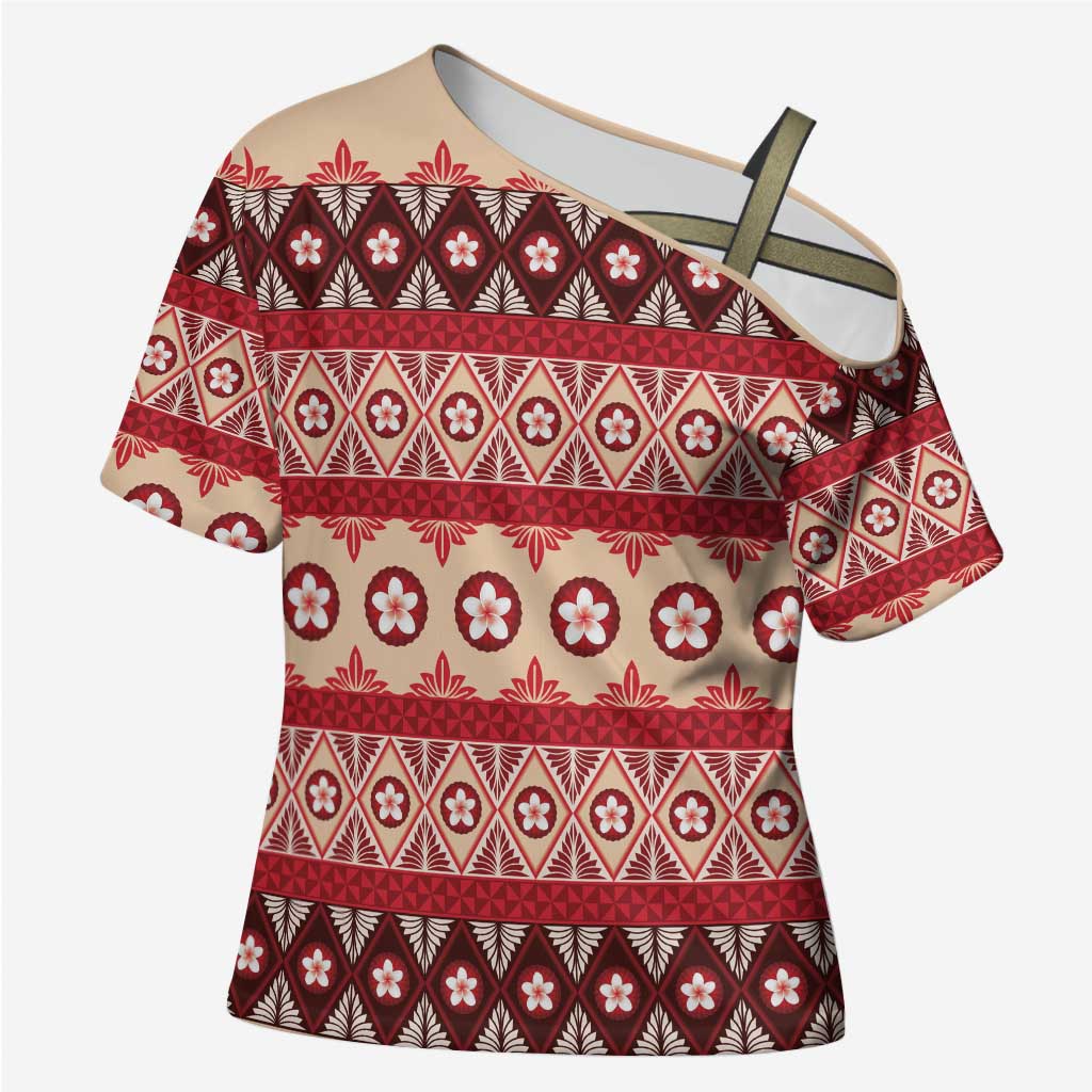Tonga Language Week Cross Shoulder Shirt Lea Faka-Tonga Everyday - Polynesian Pride