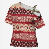 Tonga Language Week Cross Shoulder Shirt Lea Faka-Tonga Everyday - Polynesian Pride