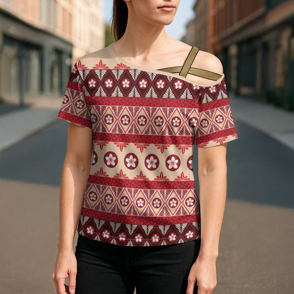 Tonga Language Week Cross Shoulder Shirt Lea Faka-Tonga Everyday - Polynesian Pride