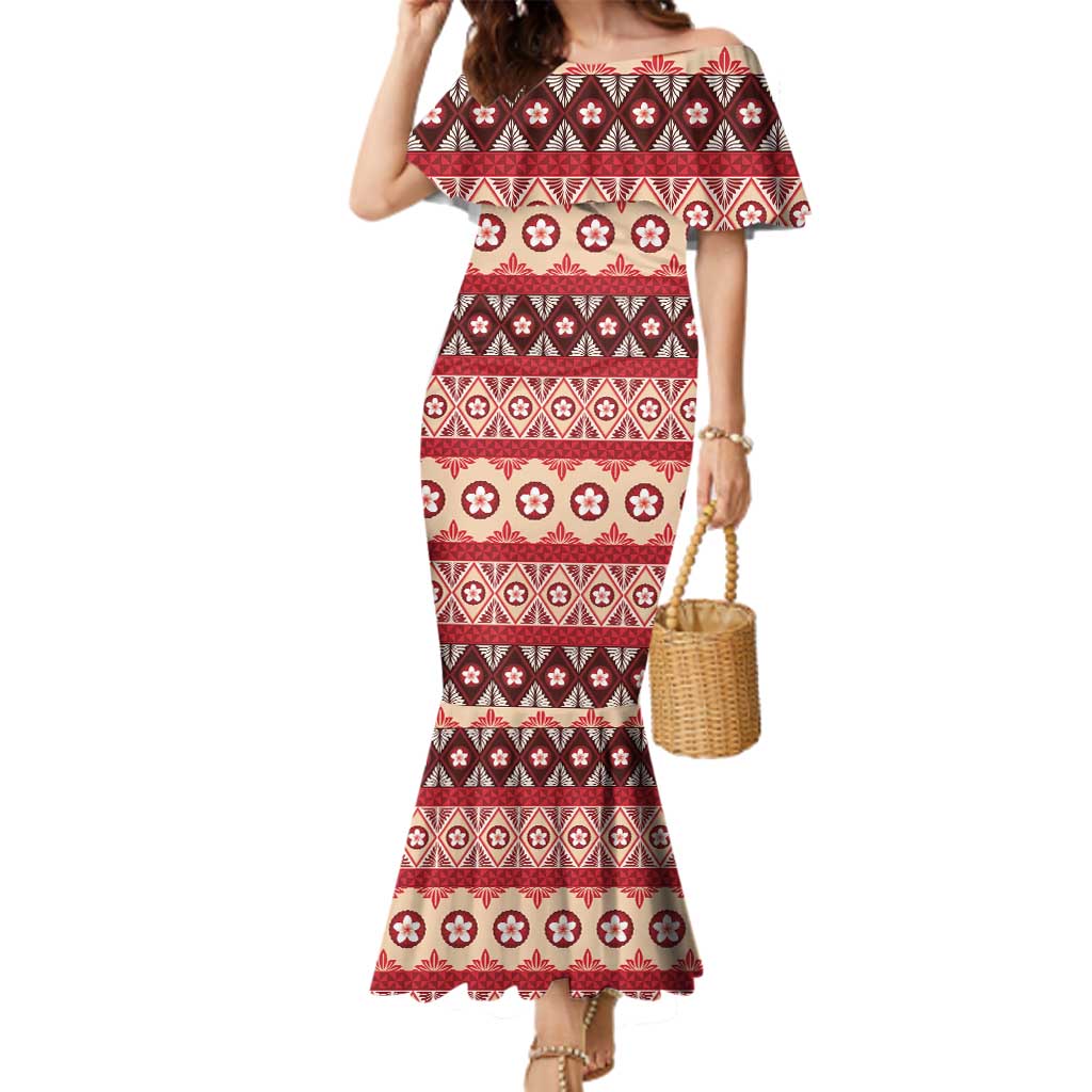 Tonga Language Week Family Matching Mermaid Dress and Hawaiian Shirt Lea Faka-Tonga Everyday - Polynesian Pride