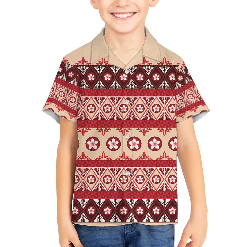 Tonga Language Week Family Matching Off Shoulder Maxi Dress and Hawaiian Shirt Lea Faka-Tonga Everyday - Polynesian Pride