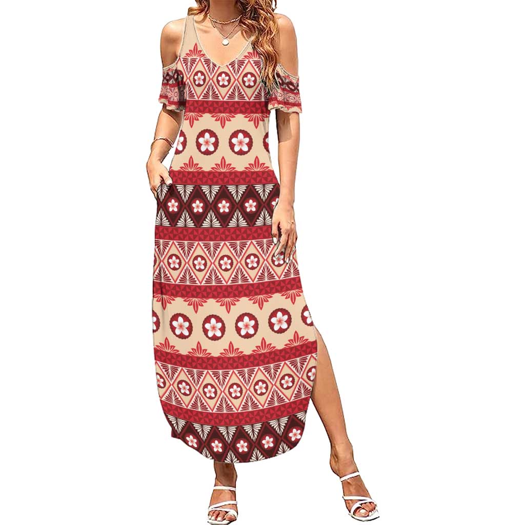 Tonga Language Week Family Matching Summer Maxi Dress and Hawaiian Shirt Lea Faka-Tonga Everyday - Polynesian Pride