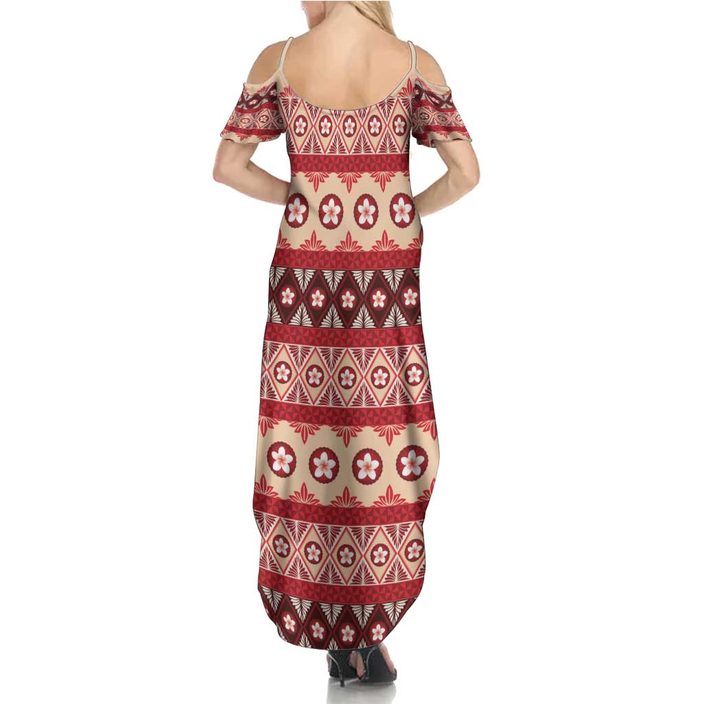 Tonga Language Week Family Matching Summer Maxi Dress and Hawaiian Shirt Lea Faka-Tonga Everyday - Polynesian Pride