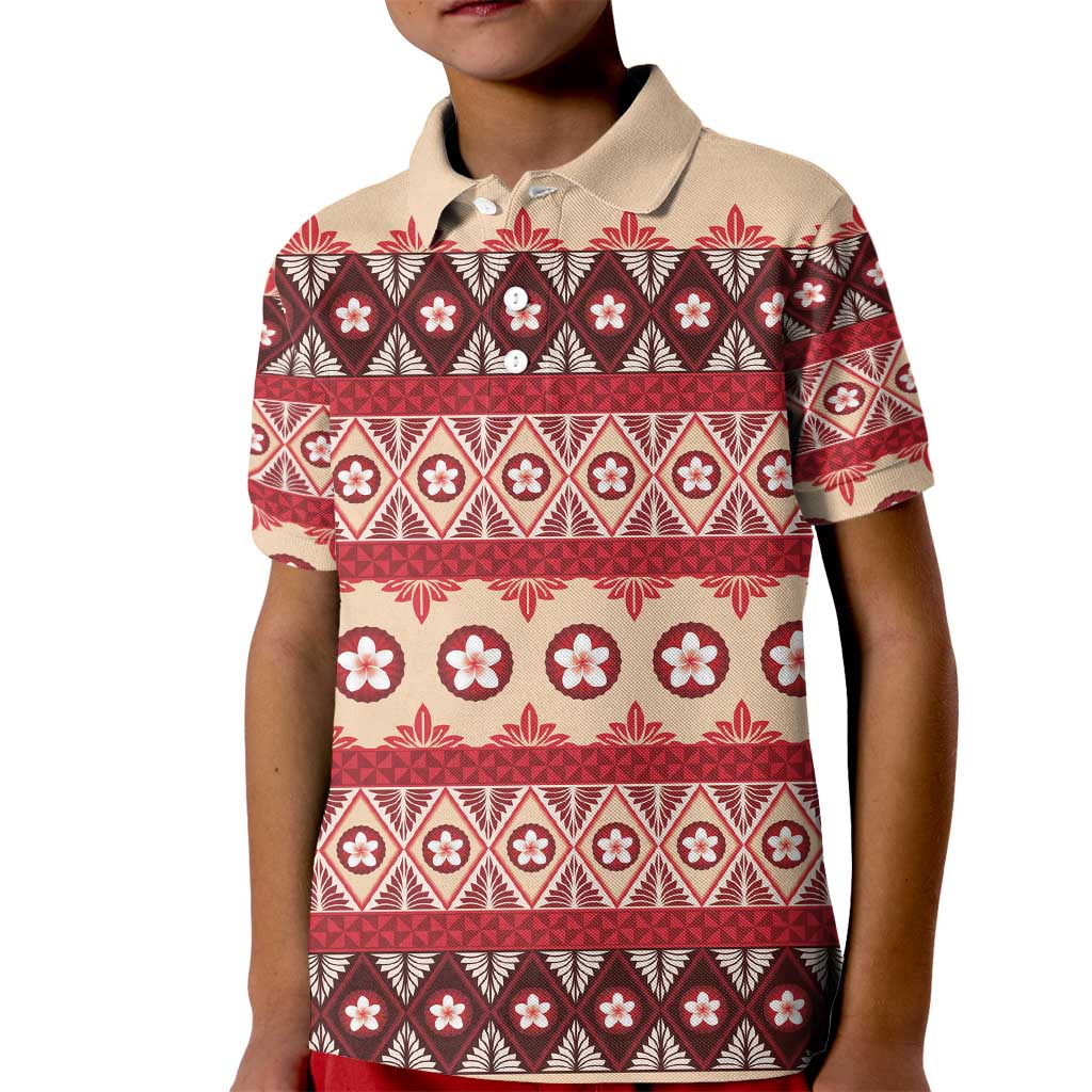 Tonga Language Week Kid Polo Shirt Lea Faka-Tonga Everyday - Polynesian Pride
