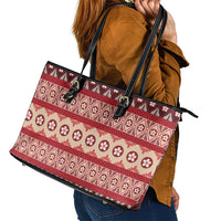 Tonga Language Week Leather Tote Bag Lea Faka-Tonga Everyday - Polynesian Pride