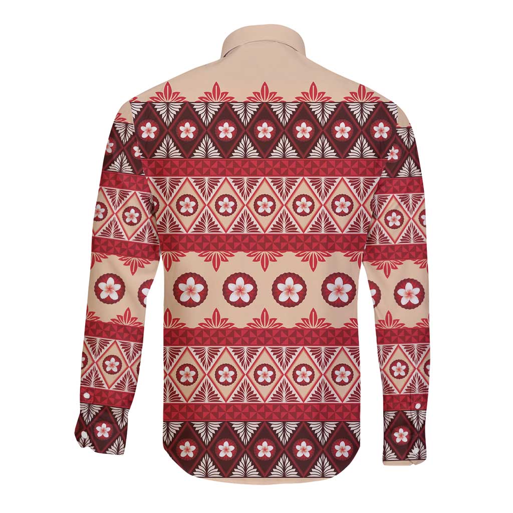 Tonga Language Week Long Sleeve Button Shirt Lea Faka-Tonga Everyday - Polynesian Pride