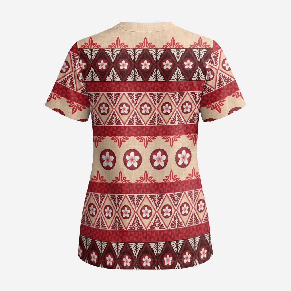 Tonga Language Week Scrub Top Lea Faka-Tonga Everyday - Polynesian Pride