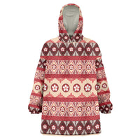 Tonga Language Week Wearable Blanket Hoodie Lea Faka-Tonga Everyday LT05 One Size Beige - Polynesian Pride