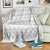 Tonga White Sunday Blanket Tongan Ngatu Siale Pattern - Polynesian Pride