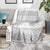 Tonga White Sunday Blanket Tongan Ngatu Siale Pattern - Polynesian Pride