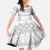 Tonga White Sunday Family Matching Off The Shoulder Long Sleeve Dress and Hawaiian Shirt Tongan Ngatu Siale Pattern - Polynesian Pride