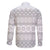 Tonga White Sunday Family Matching Off The Shoulder Long Sleeve Dress and Hawaiian Shirt Tongan Ngatu Siale Pattern - Polynesian Pride