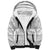 Tonga White Sunday Sherpa Hoodie Tongan Ngatu Siale Pattern - Polynesian Pride