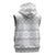 Tonga White Sunday Sleeveless Hoodie Tongan Ngatu Siale Pattern - Polynesian Pride