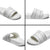 Tonga White Sunday Slide Sandals Tongan Ngatu Siale Pattern - Polynesian Pride