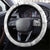 Tonga White Sunday Steering Wheel Cover Tongan Ngatu Siale Pattern - Polynesian Pride