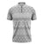 Tonga White Sunday Zipper Polo Shirt Tongan Ngatu Siale Pattern - Polynesian Pride