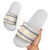 Samoa White Sunday Slide Sandals Samoan Tapa Yellow Hibiscus - Polynesian Pride