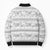 Samoa White Sunday Bomber Puffer Jacket Samoan Tapa White Hibiscus - Polynesian Pride