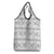 Samoa White Sunday Grocery Bag Samoan Tapa White Hibiscus - Polynesian Pride
