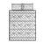 Samoa White Sunday Quilt Bed Set Samoan Tapa White Hibiscus - Polynesian Pride