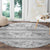 Samoa White Sunday Round Carpet Samoan Tapa White Hibiscus - Polynesian Pride