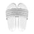 Samoa White Sunday Slide Sandals Samoan Tapa White Hibiscus - Polynesian Pride