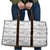 Samoa White Sunday Travel Bag Samoan Tapa White Hibiscus - Polynesian Pride