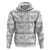 Samoa White Sunday Zip Hoodie Samoan Tapa White Hibiscus - Polynesian Pride