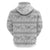 Samoa White Sunday Zip Hoodie Samoan Tapa White Hibiscus - Polynesian Pride