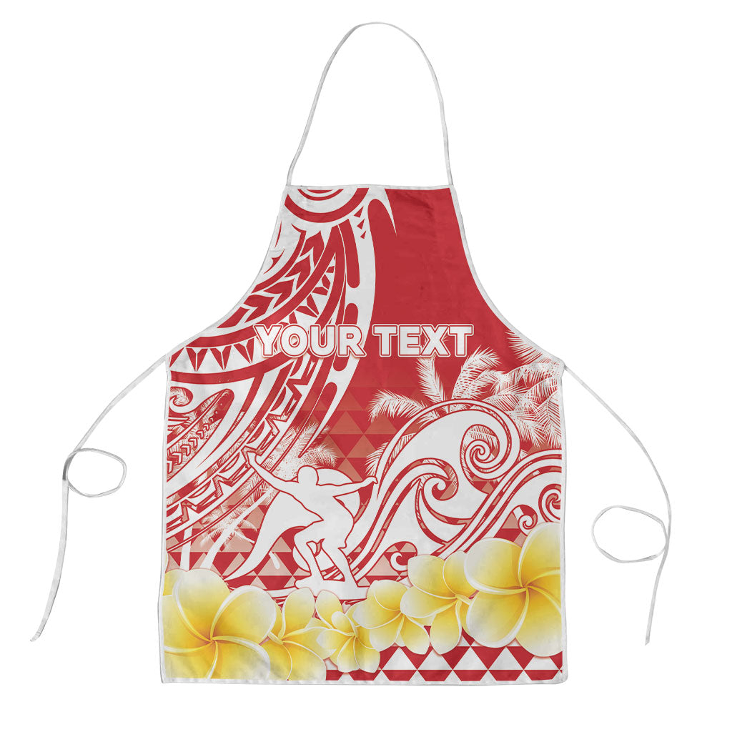 Personalised Tahiti Surfing Apron Polynesian Style LT05 Red - Polynesian Pride