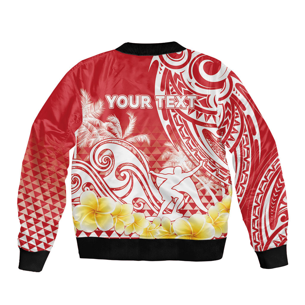 Personalised Tahiti Surfing Bomber Jacket Polynesian Style LT05 - Polynesian Pride