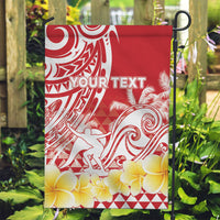 Personalised Tahiti Surfing Garden Flag Polynesian Style LT05 Garden Flag Red - Polynesian Pride