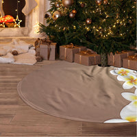 Tahiti Plumeria Tribal Pattern Tree Skirt Wave Style Brown LT05 - Polynesian Pride