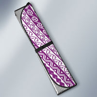 Tahiti Plumeria Tribal Pattern Auto Sun Shade Wave Style Purple LT05 - Polynesian Pride