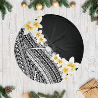 Tahiti Plumeria Tribal Pattern Tree Skirt Wave Style Black LT05 Casual Black - Polynesian Pride