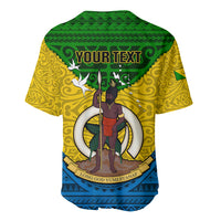 Personalized Vanuatu Malampa Province Baseball Jersey Coat Of Arms And Namele Fern Polynesian Pattern LT05 - Polynesian Pride