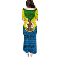 Personalized Vanuatu Malampa Province Puletasi Coat Of Arms And Namele Fern Polynesian Pattern LT05 - Polynesian Pride