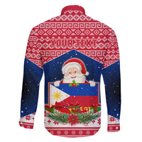 Personalised Philippines Christmas Family Matching Long Sleeve Bodycon Dress and Hawaiian Shirt Filipino Parol Maligayang Pasko LT05 - Polynesian Pride