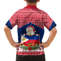 Personalised Philippines Christmas Family Matching Summer Maxi Dress and Hawaiian Shirt Filipino Parol Maligayang Pasko LT05 - Polynesian Pride