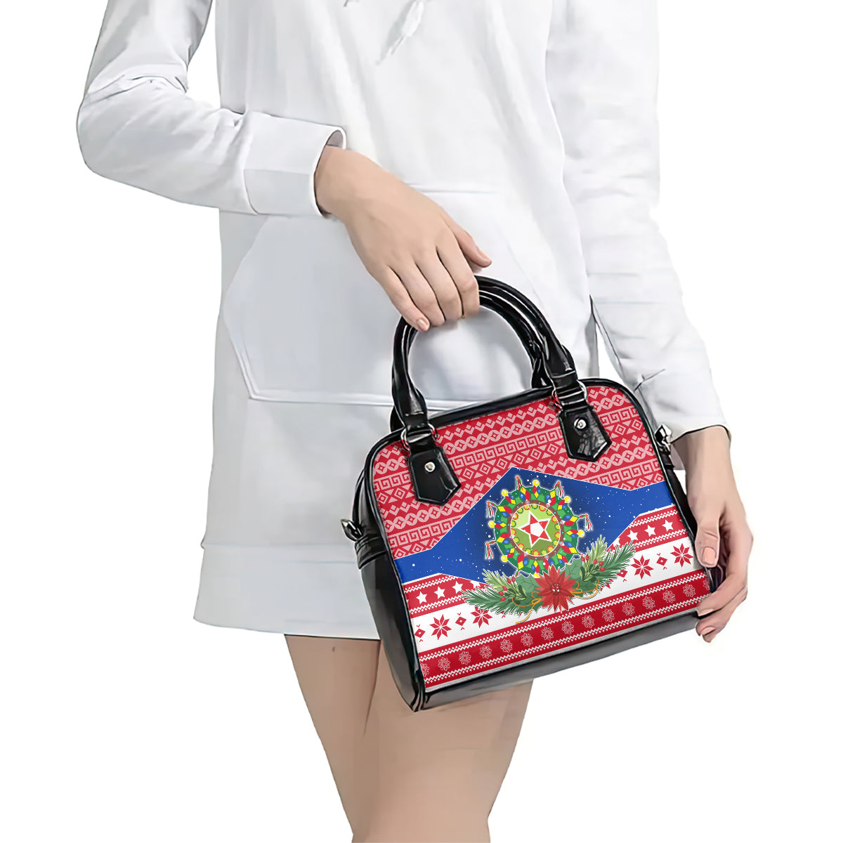 Philippines Christmas Shoulder Handbag Filipino Parol Maligayang Pasko LT05 - Polynesian Pride