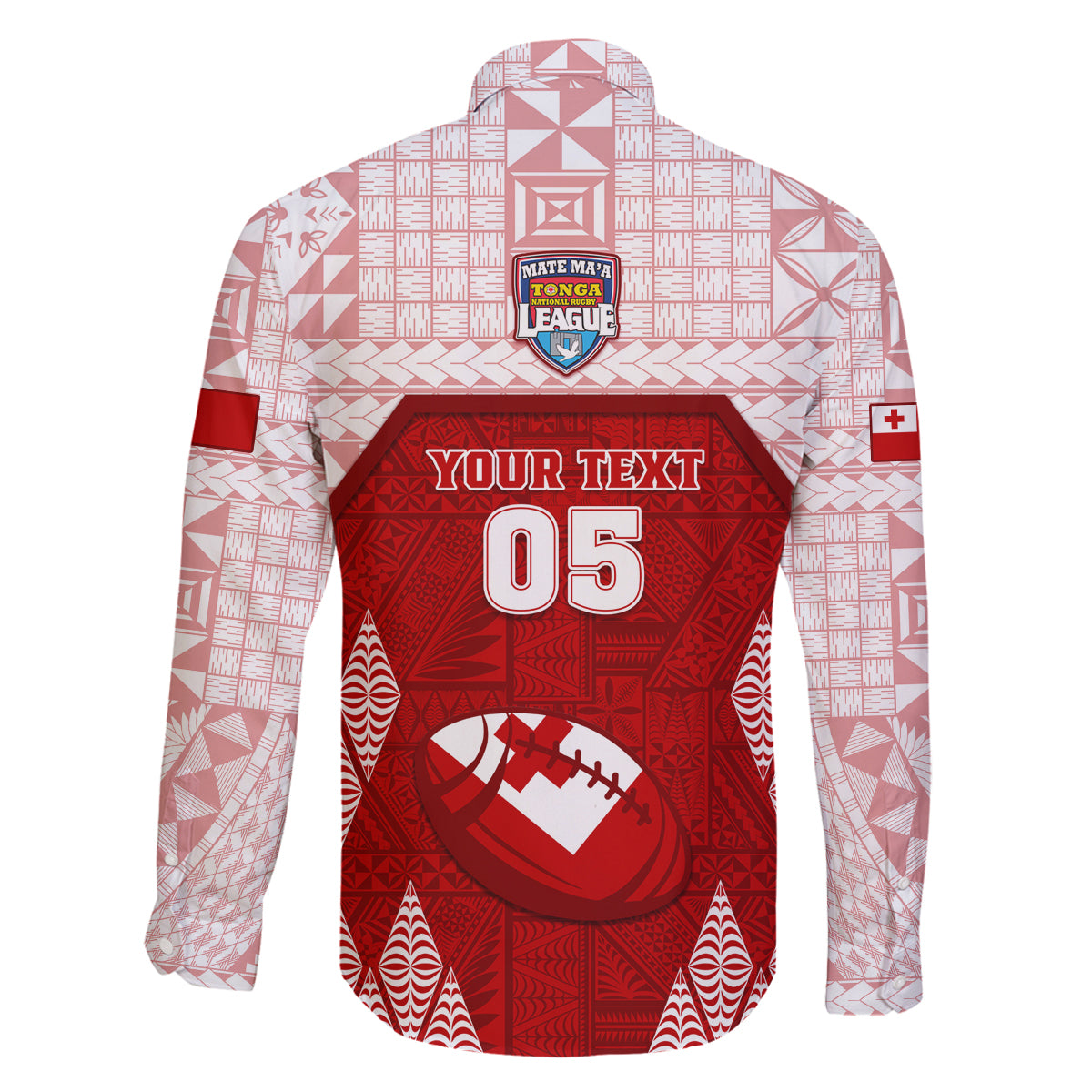 Custom Tonga Rugby Family Matching Long Sleeve Bodycon Dress and Hawaiian Shirt 2023 Pacific Championships Kupesi Ngatu Mate Maa LT05 - Polynesian Pride