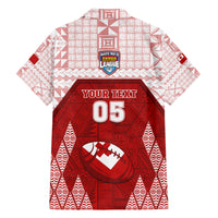 Custom Tonga Rugby Family Matching Puletasi Dress and Hawaiian Shirt 2023 Pacific Championships Kupesi Ngatu Mate Maa LT05 - Polynesian Pride
