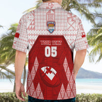 Custom Tonga Rugby Hawaiian Shirt 2023 Pacific Championships Kupesi Ngatu Mate Maa LT05 - Polynesian Pride