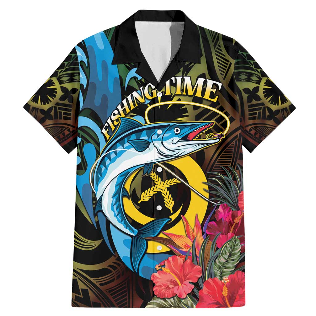 Vanuatu Fishing Family Matching Mermaid Dress and Hawaiian Shirt It's Time To Fish