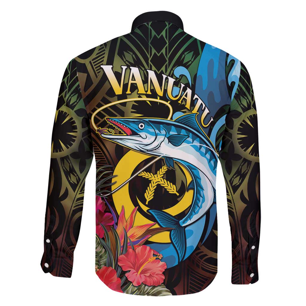 Vanuatu Fishing Family Matching Tank Maxi Dress and Hawaiian Shirt It's Time To Fish LT05 - Polynesian Pride